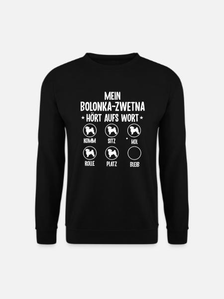 Lustiges Bolonka Zwetna Hund Geschenk - Unisex Pullover - Schwarz