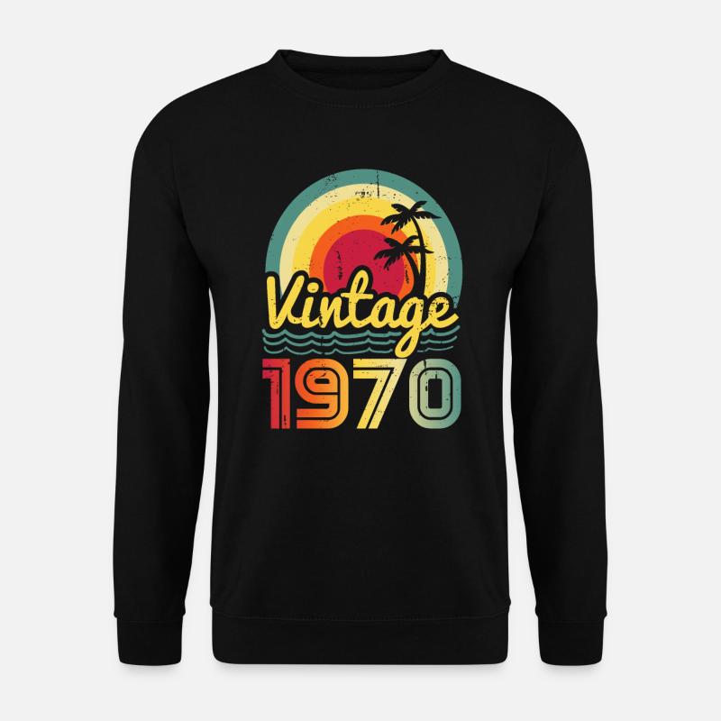Jahrgang 1970 - Unisex Pullover - Schwarz