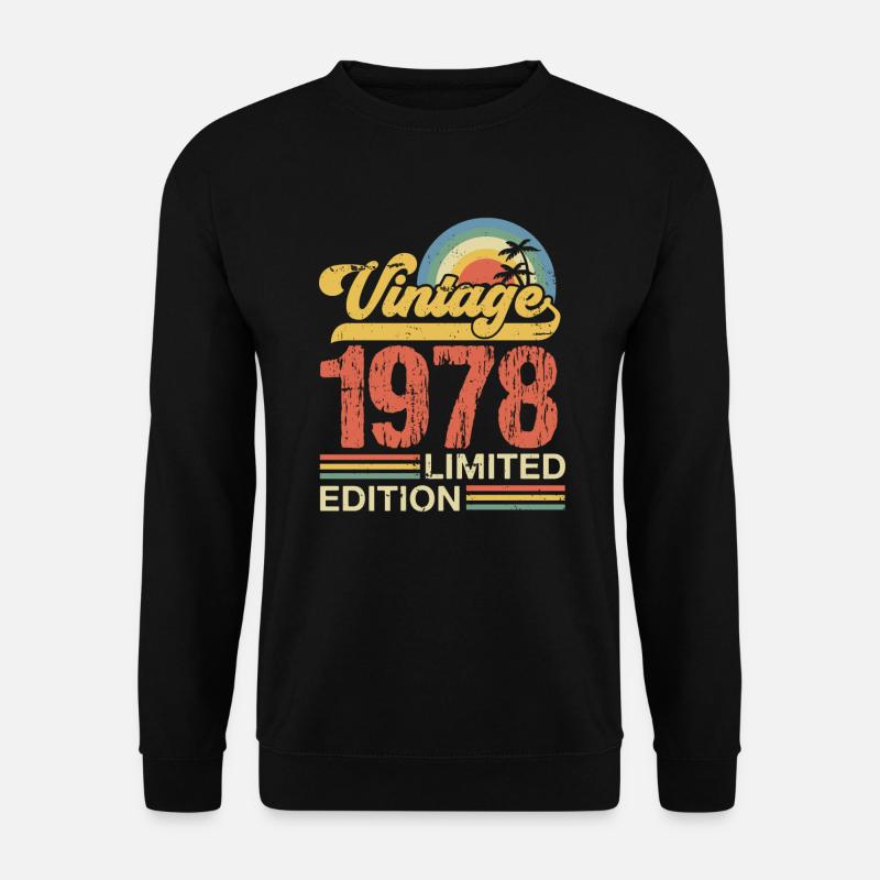 Jahrgang 1978 - Unisex Pullover - Schwarz
