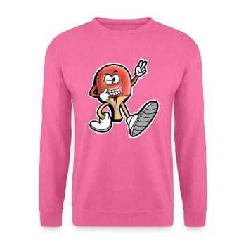 Ping-pong - Sweat-shirt Unisexe - rose - Devant