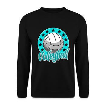 Volley-ball - Sweat-shirt Unisexe - noir - Devant - Alina (178cm) & Michal (187cm)