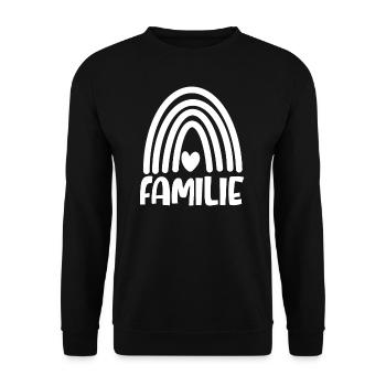 Familie - Unisex Pullover - Schwarz - Vorne - Alina (178cm) & Michal (187cm)