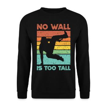 Parkour - Sweat-shirt Unisexe - noir - Devant - Alina (178cm) & Michal (187cm)