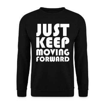 T-shirt Citation Motivation - Sweat-shirt Unisexe - noir - Devant - Alina (178cm) & Michal (187cm)