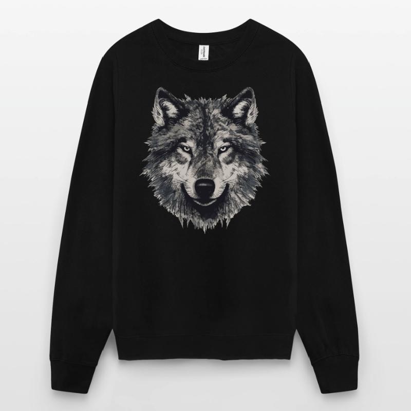 Wolf Wolf Head Scratch Marks Claws Wild Unisex Sweatshirt