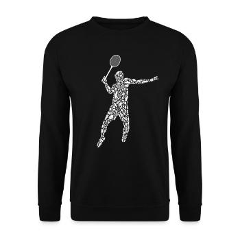 Badminton Badminton Joueur Badminton Garçons - Sweat-shirt Unisexe - noir - Devant - Alina (178cm) & Michal (187cm)