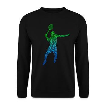 Badminton Badminton Players Badminton Kids - Unisex Sweatshirt - black - Front - Alina (178cm) & Michal (187cm)