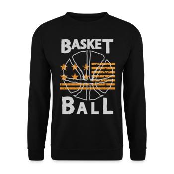 Basket-ball Basketteurs Joueurs - Sweat-shirt Unisexe - noir - Devant - Alina (178cm) & Michal (187cm)