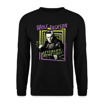 Beetlejuice 2 Wolf Jackson Afterlife Crime Unit - Unisex Sweatshirt - black - Front - Alina (178cm) & Michal (187cm)