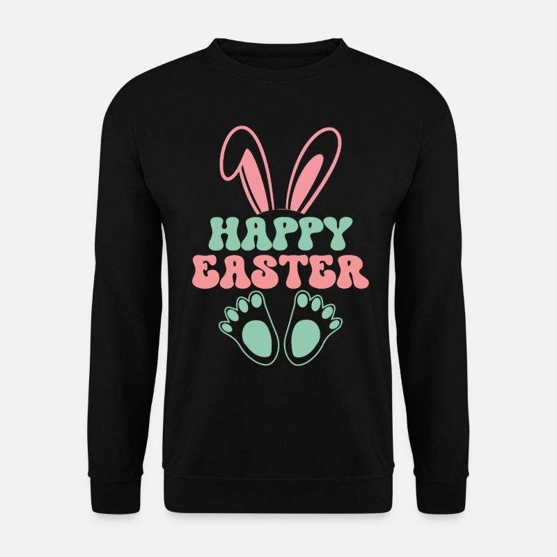 Happy easter - Unisex Pullover - Schwarz