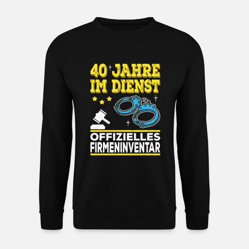 40 Jähriges Dienstjubiläum Firmenjubiläum Geschenk - Unisex Pullover - Schwarz