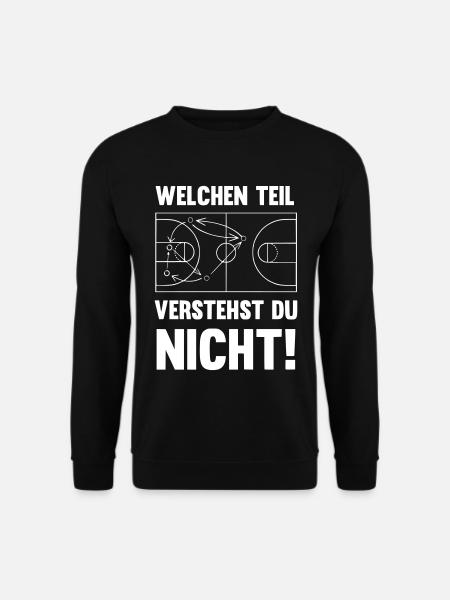 Welchen Teil verstehst du nicht Basketball - Unisex Pullover - Schwarz