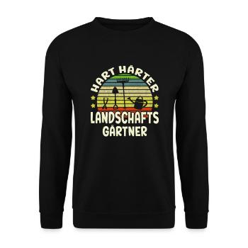 Hart Härter Landschaftsgärtner Garten Gärtner - Unisex Pullover - Schwarz - Vorne - Alina (178cm) & Michal (187cm)