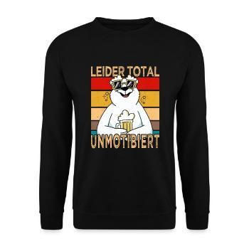 Malheureusement, chemise d’alcool à la bière de la fête des pères totalement démotibée - Sweat-shirt Unisexe - noir - Devant - Alina (178cm) & Michal (187cm)