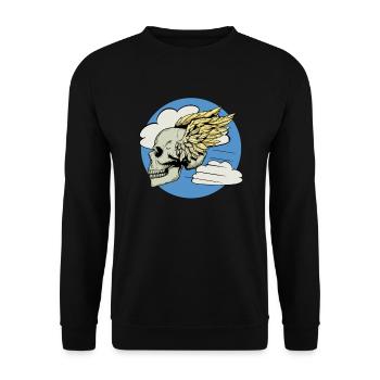 85. Fighter Squadron Patch im Zweiten Weltkrieg fl - Unisex Pullover - Schwarz - Vorne - Alina (178cm) & Michal (187cm)
