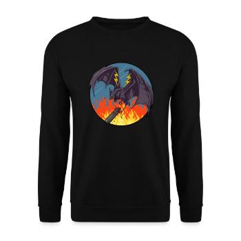 VPB-15 Patrouillenbombengeschwader im WWII VPB-15 - Unisex Pullover - Schwarz - Vorne - Alina (178cm) & Michal (187cm)