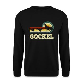 drôle de coq coq coq éleveur de poulet coq - Sweat-shirt Unisexe - noir - Devant - Alina (178cm) & Michal (187cm)