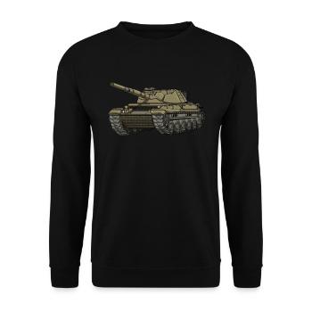 Tiger Panzer Zweiten Weltkrieg Deutscher Militärta - Unisex Pullover - Schwarz - Vorne - Alina (178cm) & Michal (187cm)