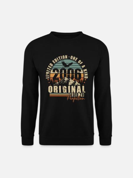 Original 2006 Vintage Vintage Birthday Gift - Unisex Sweatshirt - black