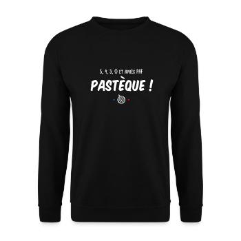 5, 4, 3, 0 et après paf PASTÈQUE ! Réplique culte - Sweat-shirt Unisexe - noir - Devant - Alina (178cm) & Michal (187cm)