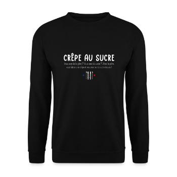 Vous avez de la pâte ? Vous avez du sucre ? - Sweat-shirt Unisexe - noir - Devant - Alina (178cm) & Michal (187cm)