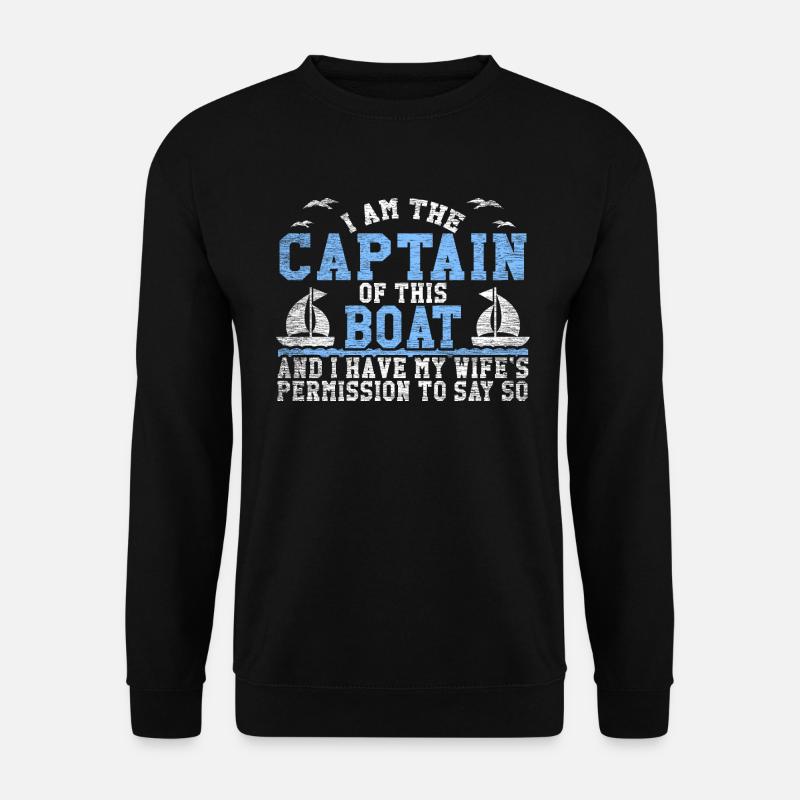 Boat captain - Unisex Sweatshirt - black
