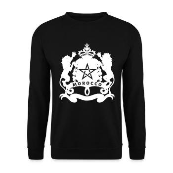 Morocco - Unisex Sweatshirt - black - Front - Alina (178cm) & Michal (187cm)