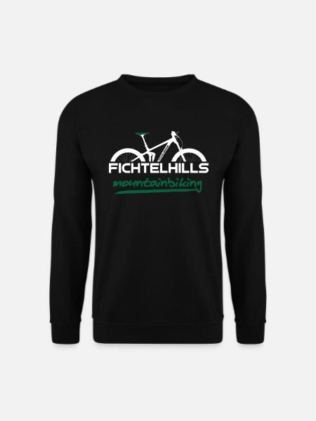 Fichtelhills Fully mountainbike Fichtelgebirge - Unisex Pullover - Schwarz