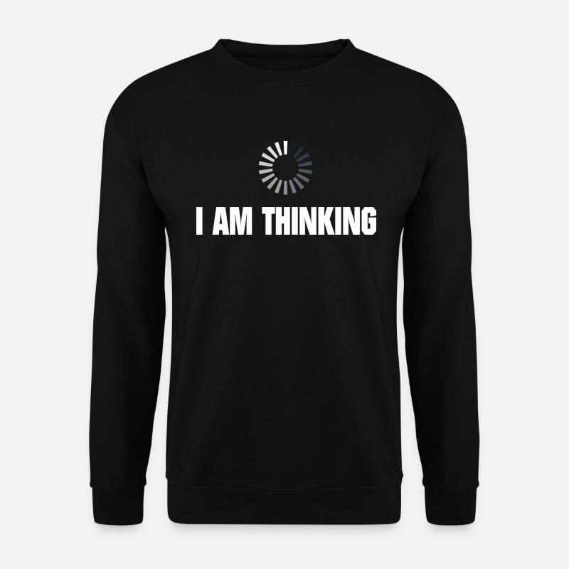 Ich denke nach - Unisex Pullover - Schwarz