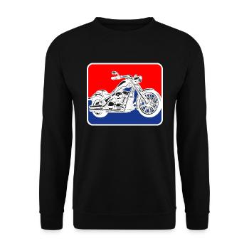 Chopper american motorcycle logo - Unisex Sweatshirt - black - Front - Alina (178cm) & Michal (187cm)