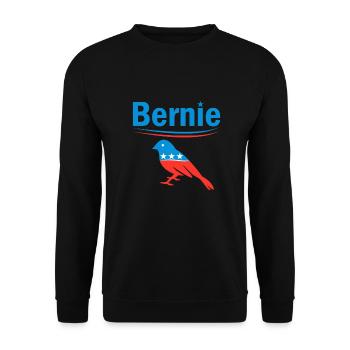 Bernie Sanders BlueBird 2020 Election President - Unisex Sweatshirt - black - Front - Alina (178cm) & Michal (187cm)