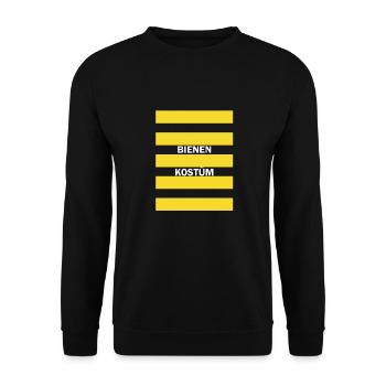 Biene Kostüm Fasching Karneval Bienenkostüm Gruppe - Unisex Pullover - Schwarz - Vorne - Alina (178cm) & Michal (187cm)