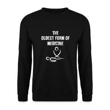 The oldest form of Medicine Massage Physiotherapeu - Unisex Sweatshirt - black - Front - Alina (178cm) & Michal (187cm)