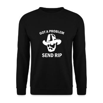 Have a problem sending Rip Yellowstone - Unisex Sweatshirt - black - Front - Alina (178cm) & Michal (187cm)