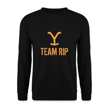 Team Rip Yellowstone - Unisex Sweatshirt - black - Front - Alina (178cm) & Michal (187cm)