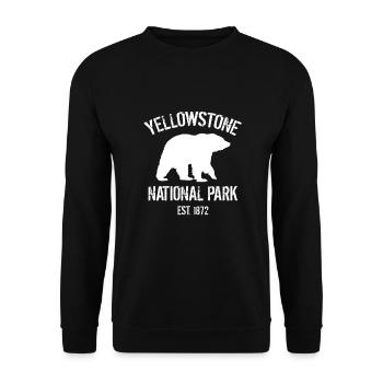 Yellowstone Dutton Ranch - Unisex Sweatshirt - black - Front - Alina (178cm) & Michal (187cm)