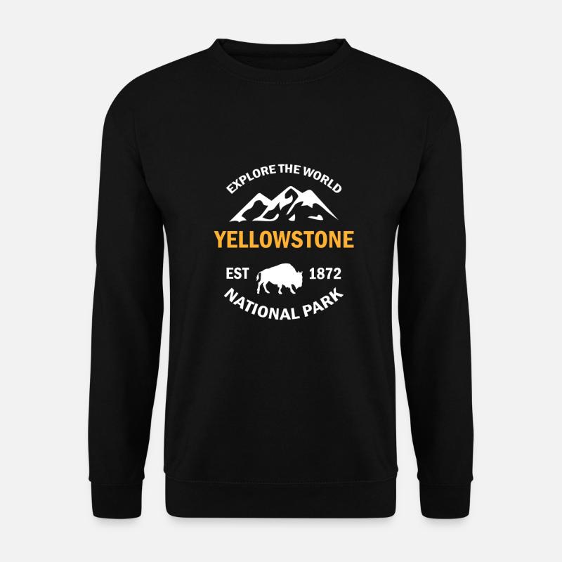 Yellowstone-Nationalpark - Unisex Pullover - Schwarz