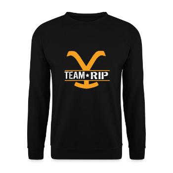 Team Rip Yellowstone - Unisex Sweatshirt - black - Front - Alina (178cm) & Michal (187cm)