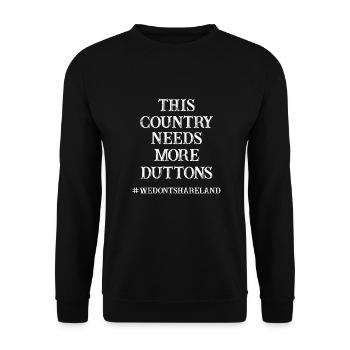 This country needs more keys - Unisex Sweatshirt - black - Front - Alina (178cm) & Michal (187cm)