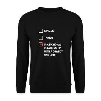 Rip Cowboy Yellowstone - Unisex Sweatshirt - black - Front - Alina (178cm) & Michal (187cm)