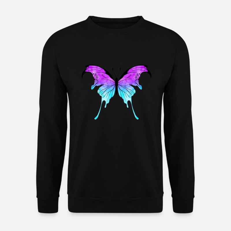papillon - Sweat-shirt Unisexe - noir