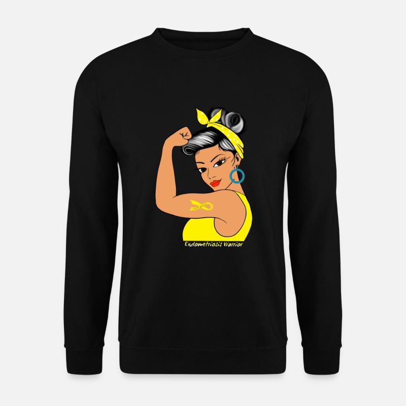 Sensibilisation aux guerriers de l'endométriose - Sweat-shirt Unisexe - noir