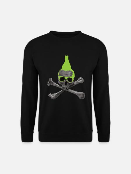 Punk Skull - Irokese Punkrock Totenkopf Shirt - Unisex Pullover - Schwarz