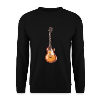 Guitare électrique guitariste Les Paul Man Woman Gift - Sweat-shirt Unisexe - noir - Devant - Alina (178cm) & Michal (187cm)