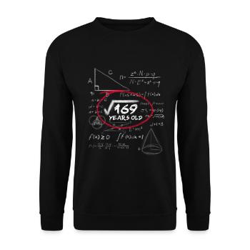 13. Geburtstag Wurzelrechnung Mathe Nerd - Unisex Pullover - Schwarz - Vorne - Alina (178cm) & Michal (187cm)