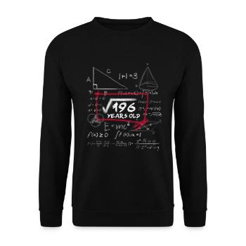 14. Geburtstag Mathe Nerd Wurzelrechnung - Unisex Pullover - Schwarz - Vorne - Alina (178cm) & Michal (187cm)