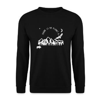 Il n’y a pas de planète B - NO PLANET B - Sweat-shirt Unisexe - noir - Devant - Alina (178cm) & Michal (187cm)