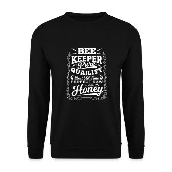Apiculteur abeilles Miel Apiculteurs Apiculture Cadeau - Sweat-shirt Unisexe - noir - Devant - Alina (178cm) & Michal (187cm)