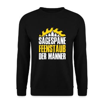 Sägespäne ist der Feenstaub der Männer Schreiner - Unisex Pullover - Schwarz - Vorne - Alina (178cm) & Michal (187cm)