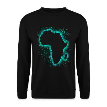Africa - Unisex Sweatshirt - black - Front - Alina (178cm) & Michal (187cm)